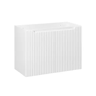 Petits Meubles Mueble bajo lavabo 80cm 2 puertas paneles de melamina y mdf blanco