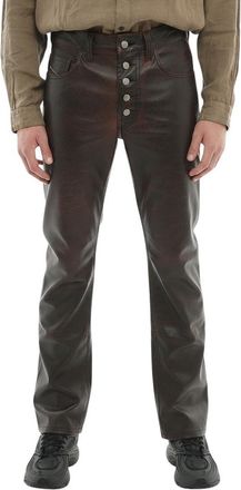 Diesel Dark Brown Straight Pants