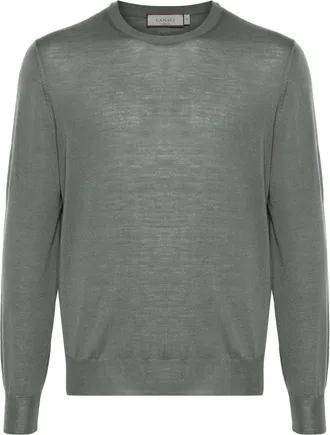 Canali fine-knit sweater - men - Merino - 52 - Green