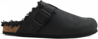 Colors Of California Sabot Sandal - Heren - Slip ons - Zwart - 44 EU - Leer - Schoenen