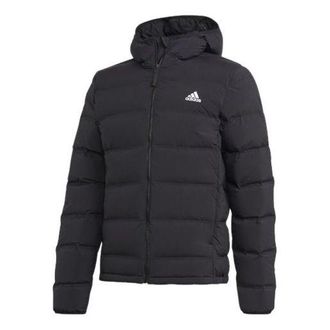 adidas Casual Sports hooded down Jacket Black FT2521