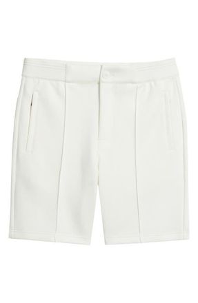 Bugatchi Soft Touch Pintuck Shorts in Chalk at Nordstrom, Size X-Large