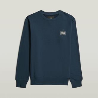 G-Star Logo Sweater - Donkerblauw - Heren
