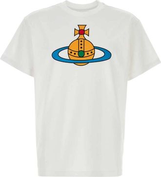 Vivienne Westwood Wit Katoenen T-shirt - Heren - T-shirts - Wit - M - Katoen - Tops