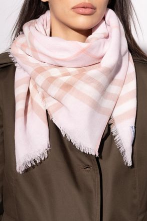 Burberry Wool Scarf, Unisex, Pink
