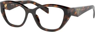 Prada Glasses, female, Brown, Size: 53 MM PR 21Zv 14L1O1 Optical Frame