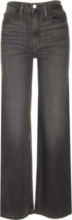 Frame Denim Le Jane Straight Leg Jeans - Dames - Regular Fit Jeans - Zwart - W29 - Katoen - Jeans