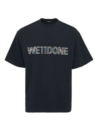 We11done T-shirt con logo - Nero