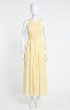 Z Supply Juniper Linen Maxi Dress In Pineapple