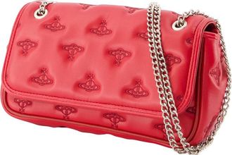 Vivienne Westwood Orb-Embroidered Crossbody Bag - Red
