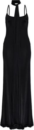 Dsquared2 Lange Asymmetrische Jurk - Dames - Feestkleedjes - Zwart - S - Kleedjes