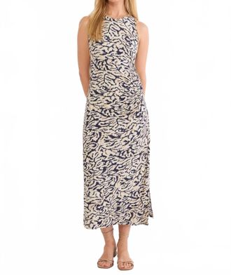 Nic+Zoe Contrast Swirl Heather Midi Dress In Neutral Multi