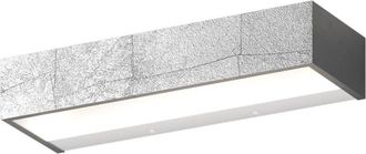 Top-Light Applique Moderno Top Light Bios 1213 30 Led Switch 1320lm Alluminio Illuminazione Modulo Integrato, Finitura Metallo Foglia Argento