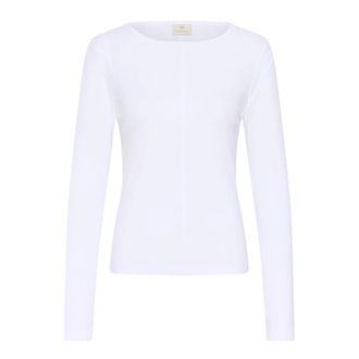 Kaffe Maglia a Maniche Lunghe - - Tops - Donna - Bianco - 2XL