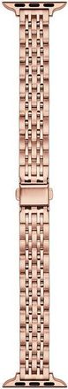 Posh Tech Rainey Skinny Stainless Steel Apple Watch Watchband in Rose Gold at Nordstrom