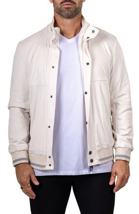 Maceoo Bomber Jacket in White at Nordstrom, Size 6