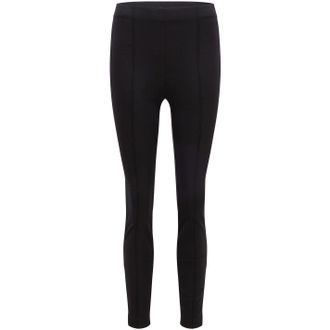 HUGO BOSS Womens Tashani Solid Patterned Leggings in Black - Size 10 UK