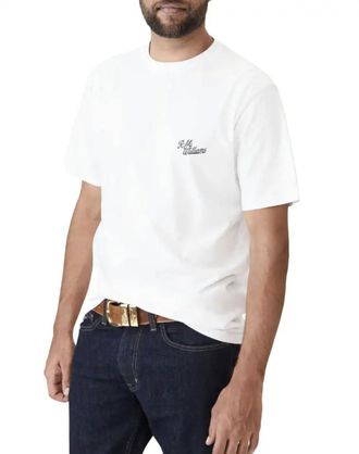 R.M. Williams Mens Byron T-Shirt (UK, Alpha, XXL, Regular, Regular, White)
