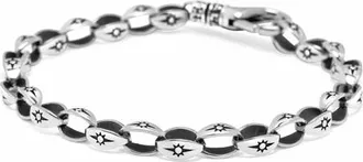 Nialaya Star Link Bracelet in Silver at Nordstrom, Size X-Large