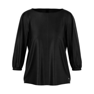 Marc Cain Satijnen Blouse - Dames - Blouses & Shirts - Zwart - Maat: S Satijn