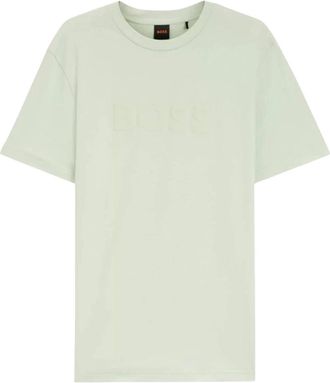HUGO BOSS T-shirt - Heren - T-shirts - Groen - M - Katoen - Tops