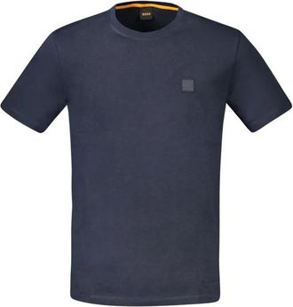 HUGO BOSS Crew Neck Tee Short Sleeve - Heren - T-shirts - Blauw - 3XL - Katoen - Tops