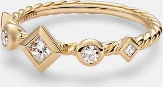 David Yurman Cable Collectibles Cable 18kt gold ring with diamonds