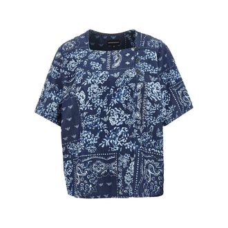 Emporio Armani Bandana motif chambray blouse Woman 42