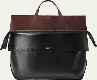 Loewe Mens Switch Large Leather Tote Bag