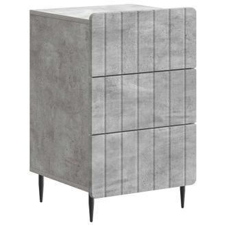 vidaXL Armario De Noche Con Caj&oacute;n Gris Hormig&oacute;n 43x 41 X 68 Cm Vidaxl