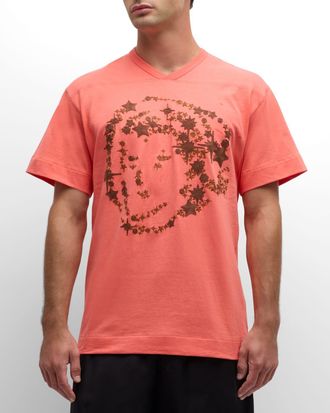 Billionaire Boys Club Mens Heart and Mind Embroidered T-Shirt