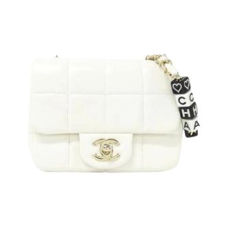Chanel Pre-owned Lamsleer Schoudertas - Dames - Pre-owned - Wit - Maat: ONE Size Leer