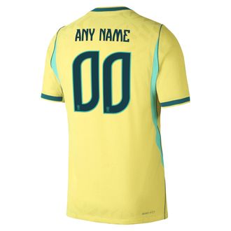 Nike Brazil 2026/27 Match Home Nike Mens Aero-FIT Soccer Authentic Custom Jersey By You in Yellow | NN203948226-CUS