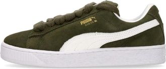Puma Suede Lage Schoen Donker Olijf/Wit - Heren - Sneakers - Groen - 37 1/2 EU - Su&egrave;de - Schoenen