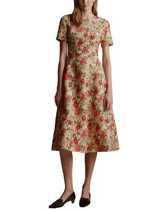 Adam Lippes Evangeline Wool & Silk-Blend Dress