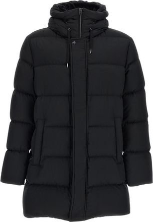 Herno Black Quilted Hood Jacket