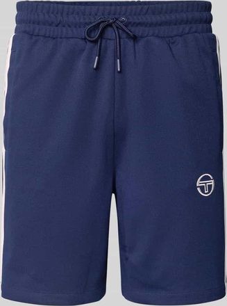 Sergio Tacchini Shorts mit elastischem Bund Modell PIETRAPERTOSAA in Dunkelblau, Gr&ouml;&szlig;e L