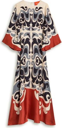 La DoubleJ LA Double J Sorella Printed Silk-twill Maxi Dress - Multicoloured - S (UK8-10 / S)