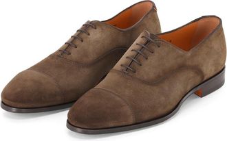 Santoni Business Shoe - Heren - Nette schoenen - Bruin - 41 EU - Leer - Schoenen