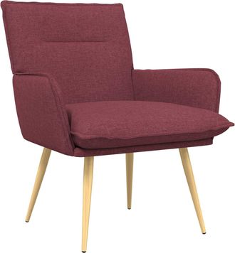 vidaXL Sill&oacute;n Rojo Vino Tela Vidaxl