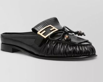 Fendi leather loafers