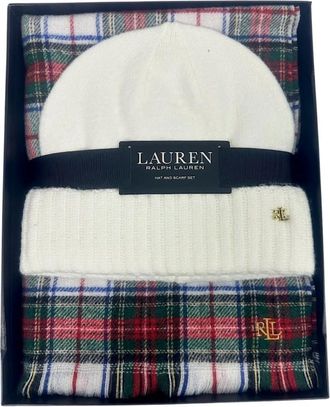 Ralph Lauren Witte hoeden - Dames - Hoeden - Veelkleurig - ONE Size - Wol - Accessoires
