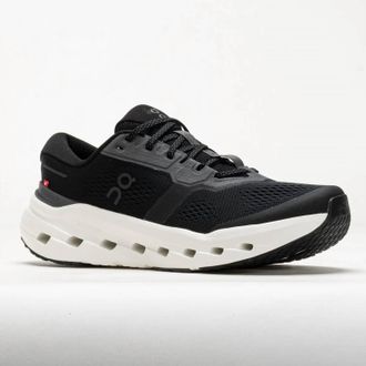 On Mens Cloudrunner 3 Running Shoes In Black Ivory