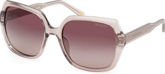 Skechers SE00034 Polarized 57H Womens Sunglasses Brown Size 56