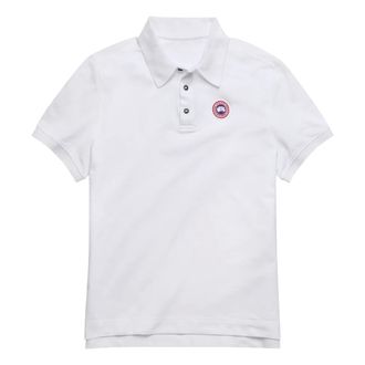 Canada Goose Polo Shirts, male, White, Size: XL Beckley Polo