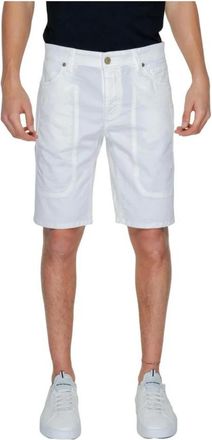 Jeckerson Witte katoenen Bermuda shorts - Heren - Korte Broeken - Wit - W35 - Katoen - Korte Broeken