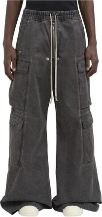 Rick Owens Pantalones Jumbo Belas Doble Cargo - Trousers - Hombre - Gris - M