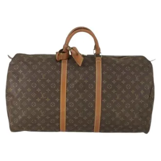Louis Vuitton Pre-owned Weekend Bags, unisex, Brown, Size: ONE SIZE Pre-owned Canvas Weekend Bag