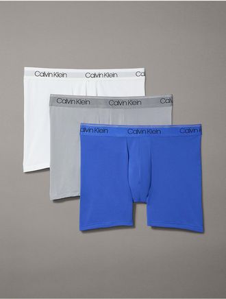 Calvin Klein Mens Micro Stretch 3-Pack Boxer Brief - Multi - XL