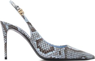 Dolce & Gabbana Python Slingback met Hak - Dames - Pumps - Veelkleurig - 38 1/2 EU - Leer - Schoenen
